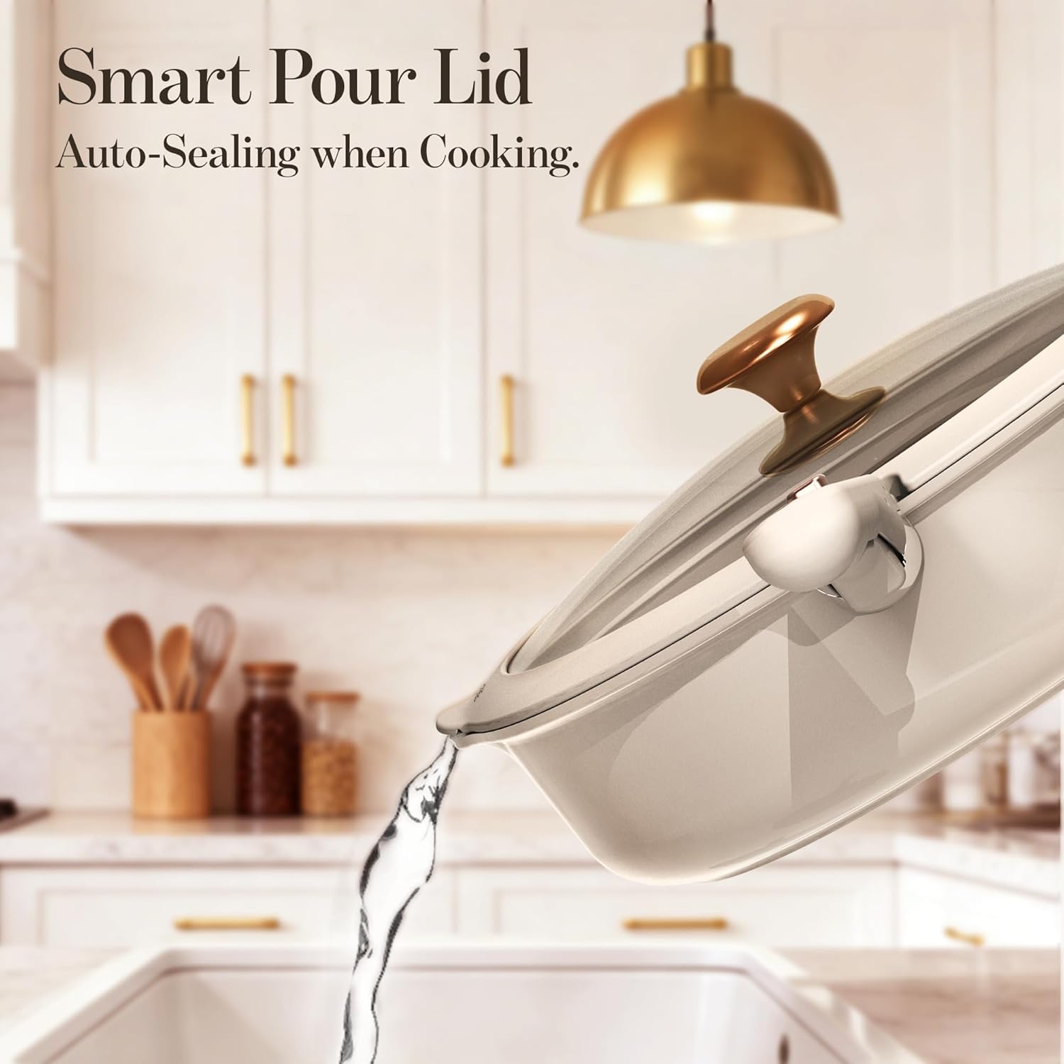 CAROTE 18Pcs Ceramic Cookware Set with Detachable Handle, Pots and Pans Set Non Stick, Non Toxic Cookware Set Removable Handles, Induction Kitchen Cookware Sets, Dishwasher/Oven Safe