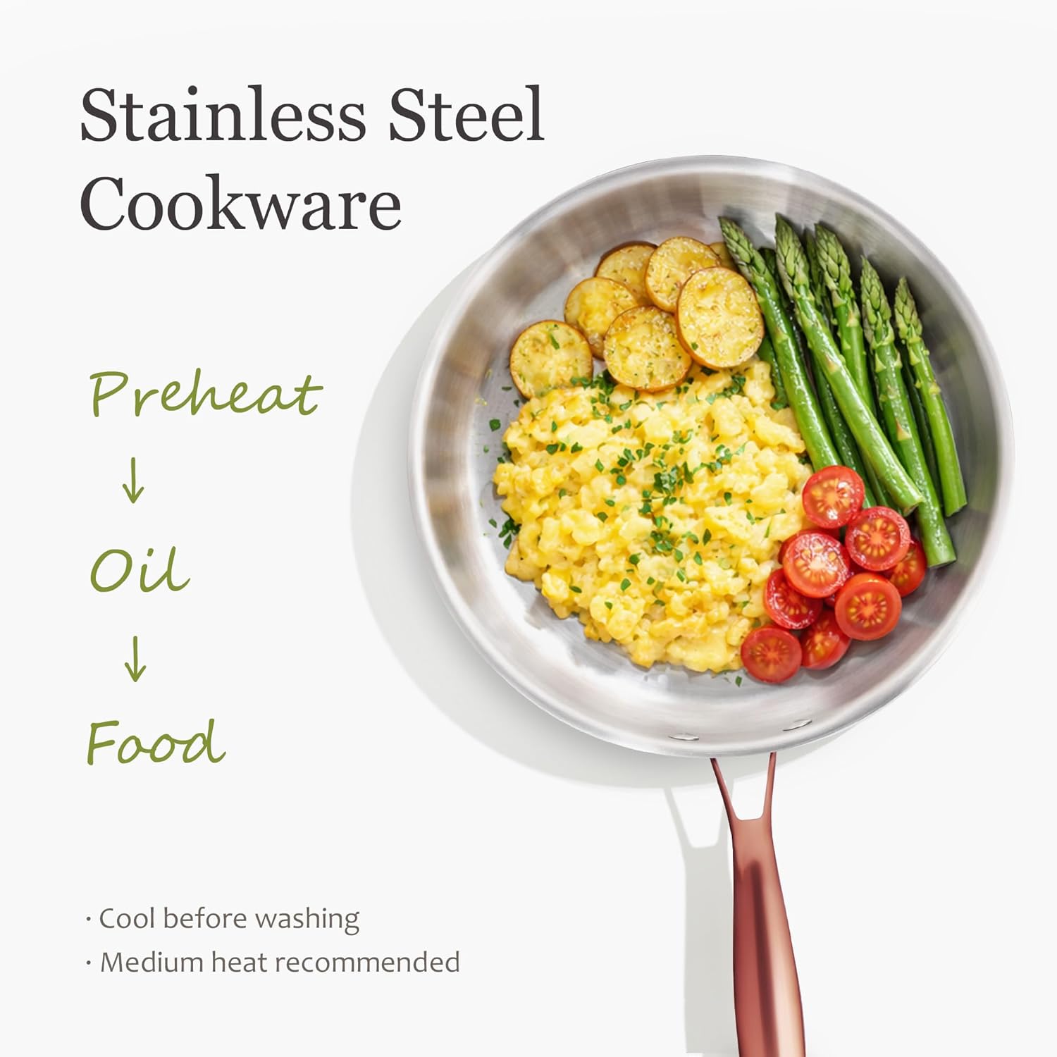 CAROTE 23PCS Tri-Ply Stainless Steel Cookware Set review