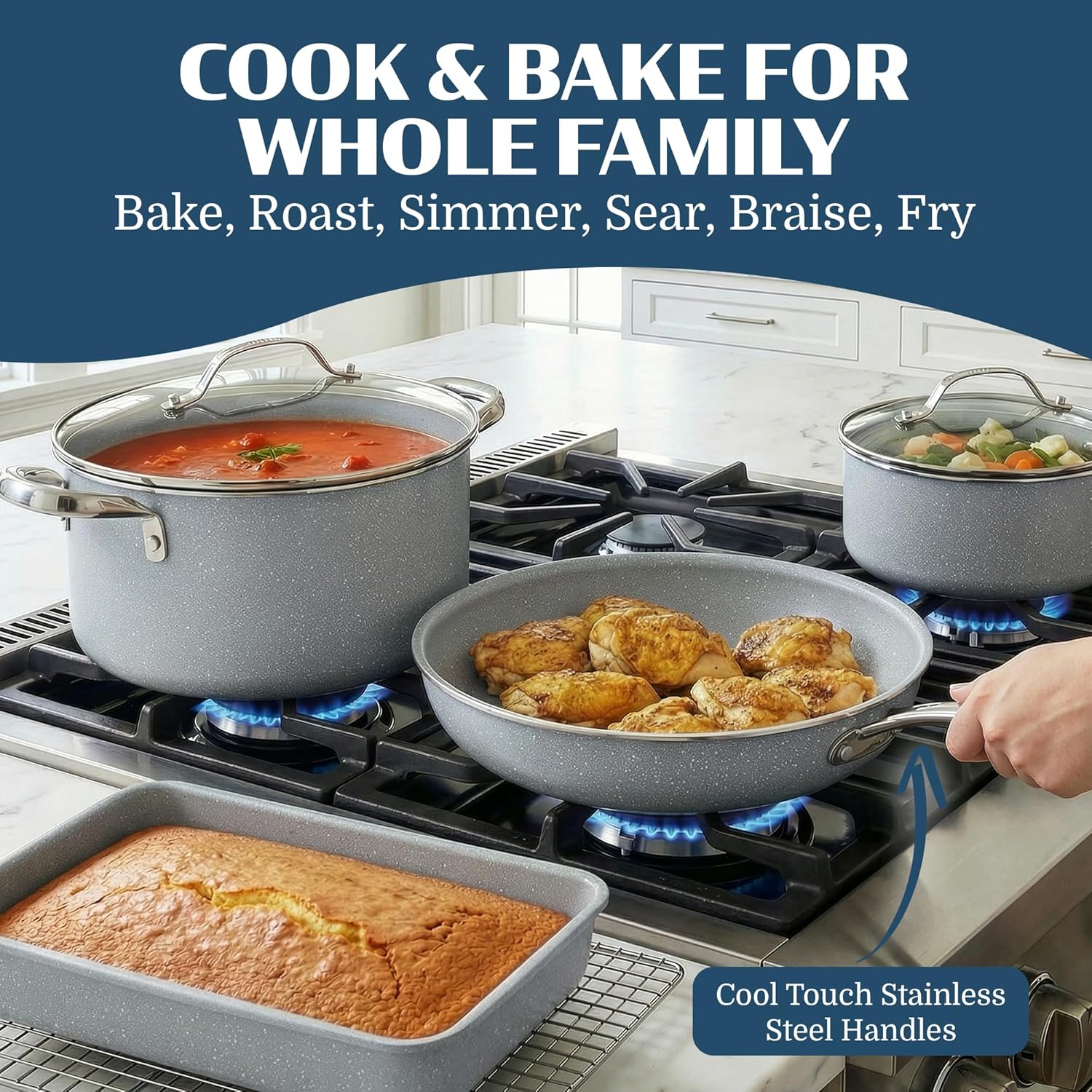 Granitestone Ceraluxe 20 Pc Ceramic Cookware Set review