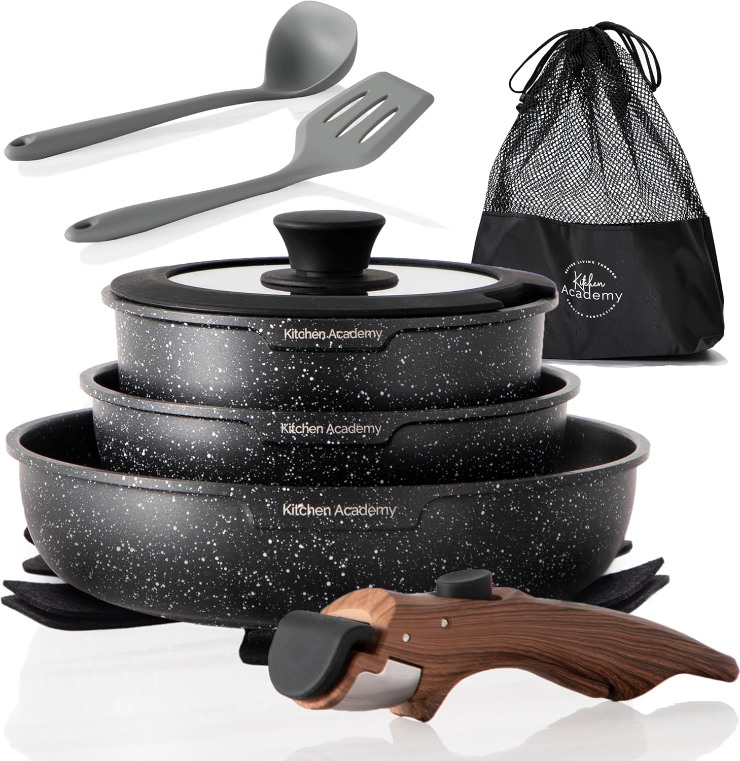 Kitchen Academy Removable Handle Pots and Pans Set review