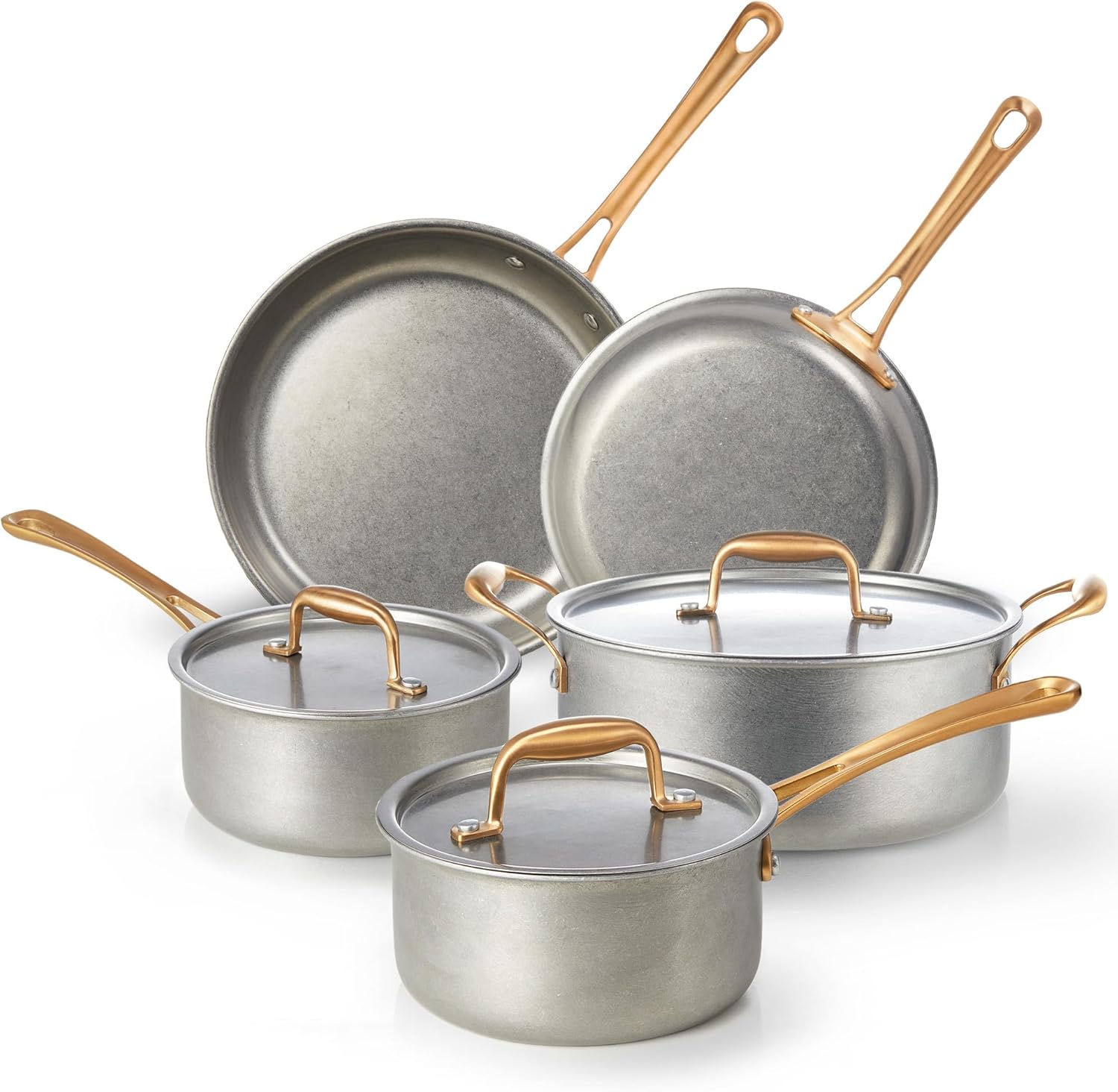 KOKHUB 8-Piece Vintage Stainless Steel Cookware Set review