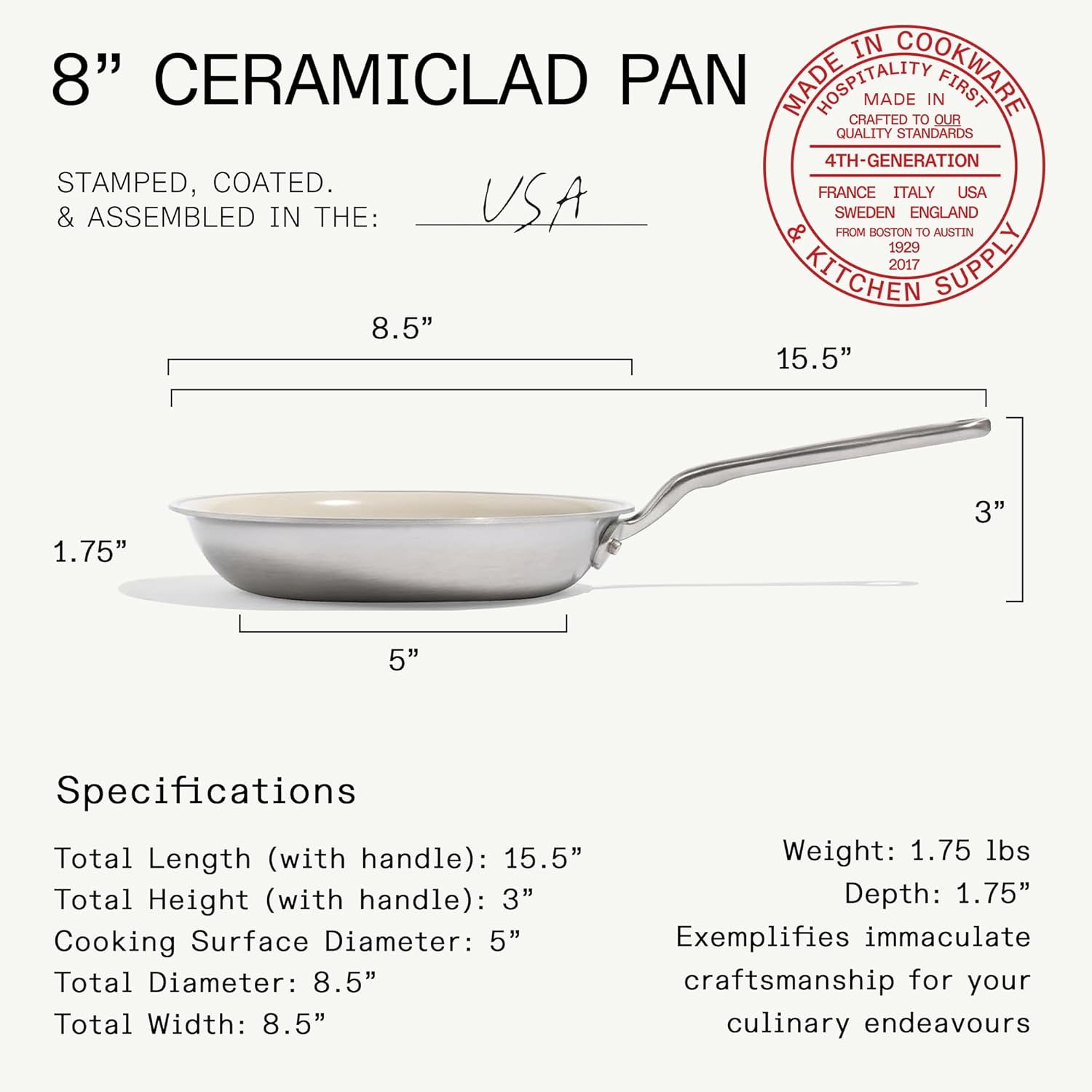 Made In Cookware 8\” Ceramic Frying Pan review