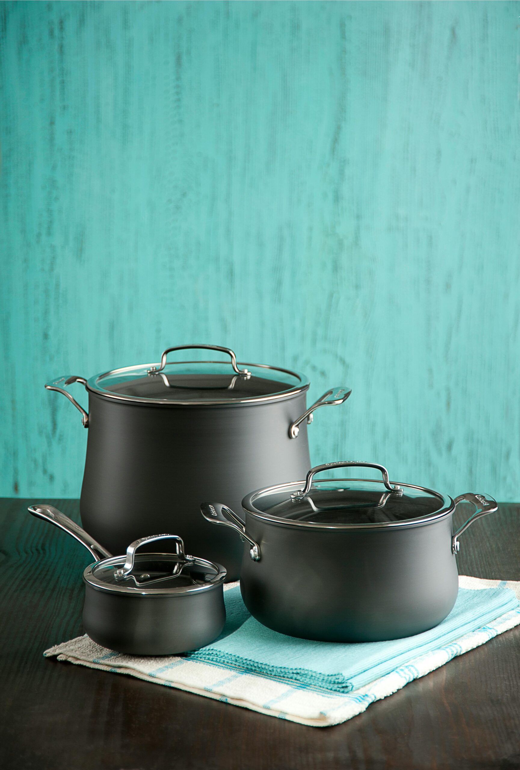 Farberware High Performance Nonstick Cookware Set / Pots and Pans Set Dishwasher Safe - Piece, Silver