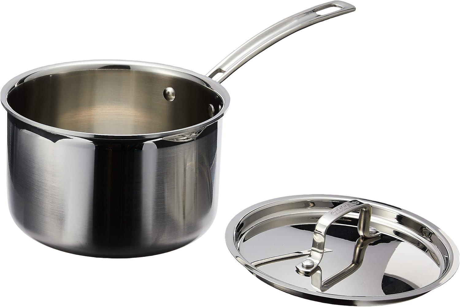 Cuisinart 4-Quart Skillet, Stainless Steel Cookware Multiclad Pro Triple Ply Saucepan w/Cover, MCP194-20N