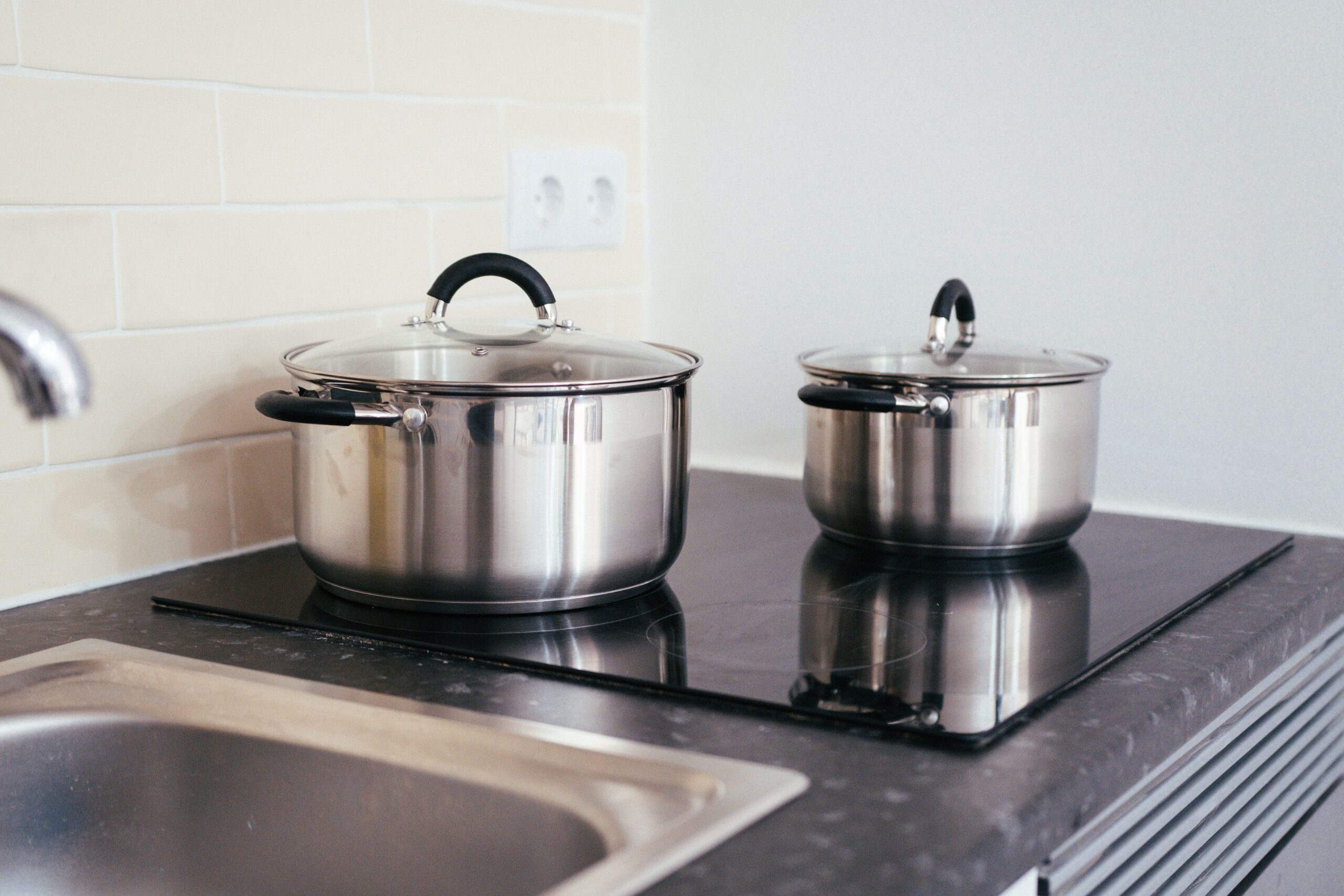 Bloomhouse 4-Piece Triply Stainless Steel Pots and Pans Cookware Set w/Non-Stick Non-Toxic Ceramic Interior and Ceramic Steamer Insert Bloomhouse 4-Piece Triply Stainless Steel Pots and Pans Cookware Set w/Non-Stick Non-Toxic Ceramic Interior and Ceramic Steamer Insert